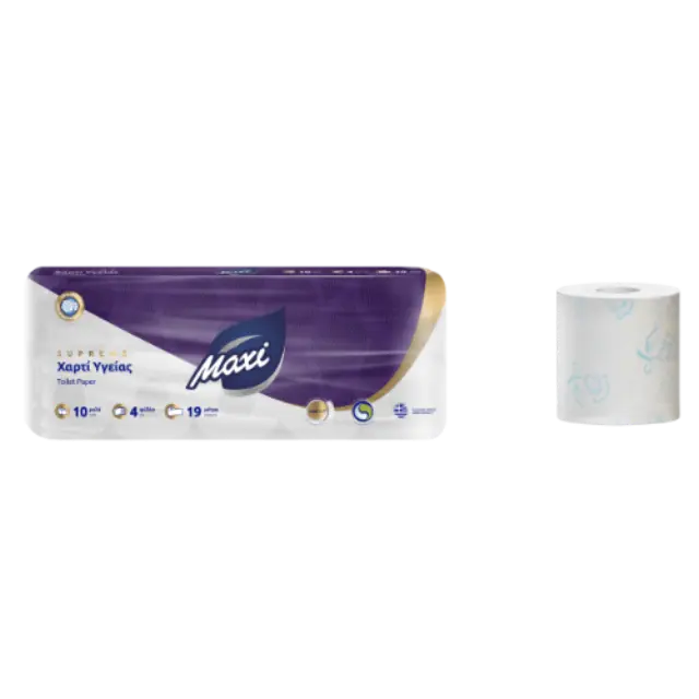 Maxi Deco Χαρτί Υγείας 10 Ρολά 4 Φύλλων (112gr/Ρολό) 2