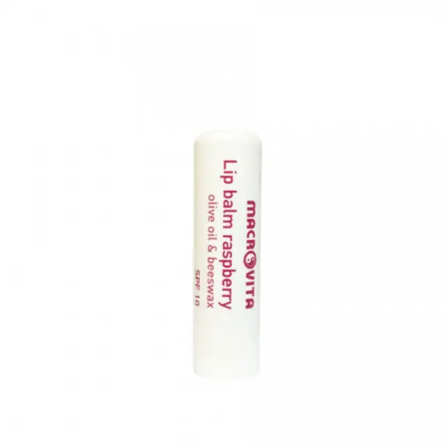 Macrovita Macrovita Lip Balm Spf10 Προστασία Χειλιών Με Γεύση Raspberry 4gr