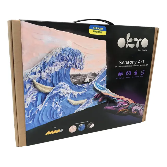 Okto DIY Δημιουργικό Σετ Ζωγραφικής 3D με Πηλό Katsushika Hokusai The Great Wave Off Kanagawa (12-99 ετών) 10004