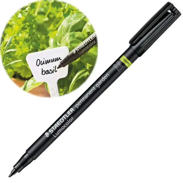 Μαρκαδόρος Ανεξίτηλος Staedtler Lumocolor Permanent για Κήπο Medium 1.0mm - Μαύρο