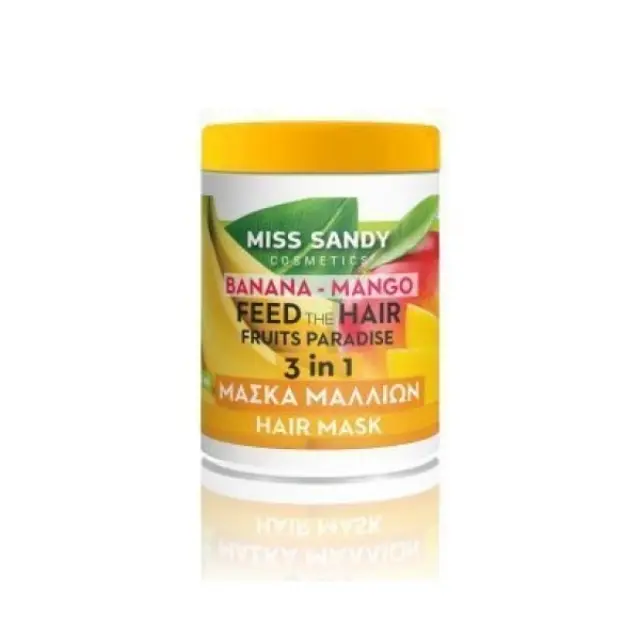 Miss Sandy Μάσκα Μαλλιών Polyplex Fruits Paradise Μπανάνα- Μάνγκο 900ml