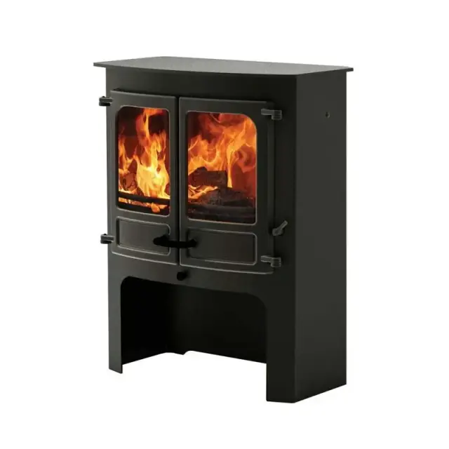 Charnwood Island III Blu Σόμπα Ξύλου - Black - Store Stand
