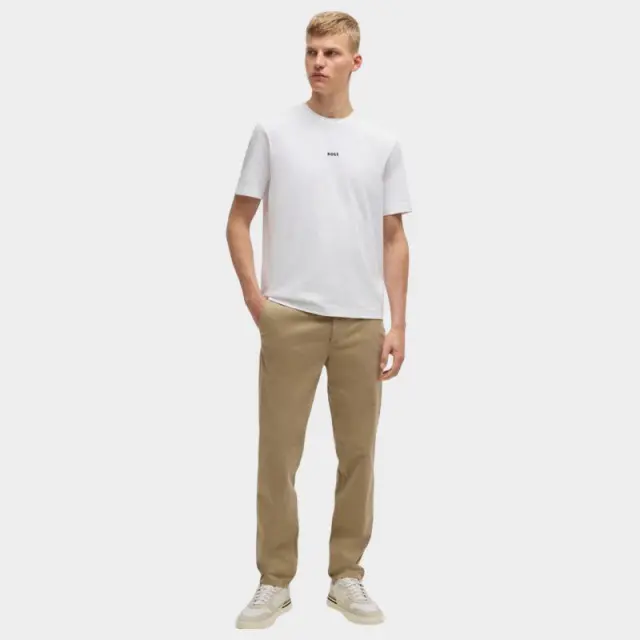 Hugo Boss - Ανδρικό T-shirt Tchup Relaxed Fit 50473278-100 Λευκό - XL 3