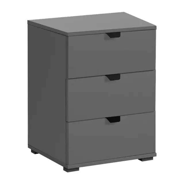 ΚΟΜΟΔΙΝΟ DUERO 3F ΓΚΡΙ ΓΡΑΦΙΤΗ 45x40x63εκ