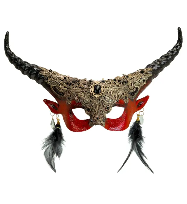 Αποκριάτικο Αξεσουάρ Μάσκα Red Devil (MySeason) (W-08484M)
