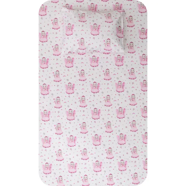 Σεντόνι Σετ 2ΤΜΧ Νεράιδα Μονό Λευκό 160 x 240 cm + 50 x 70 cm Λευκό 160 x 240 cm + 50 x 70 cm