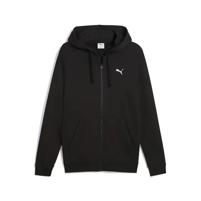 Puma Essentials Fleece Small Logo Full-Zip Hoodie (682590-01) - Μαύρο