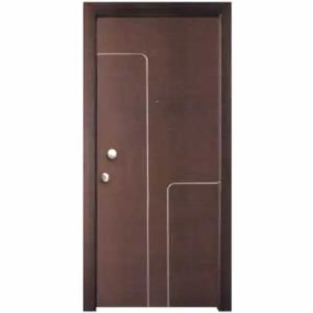 Εσωτερική Πόρτα Wenge με inox ΚΠ 111 2