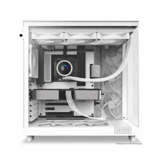 NZXT PC Case H6 Flow ATX Midi Tower White (CC-H61FW-01) 2