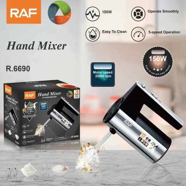 RAF Μίξερ Χειρός 100W R.6690 - Hand Mixer 92004