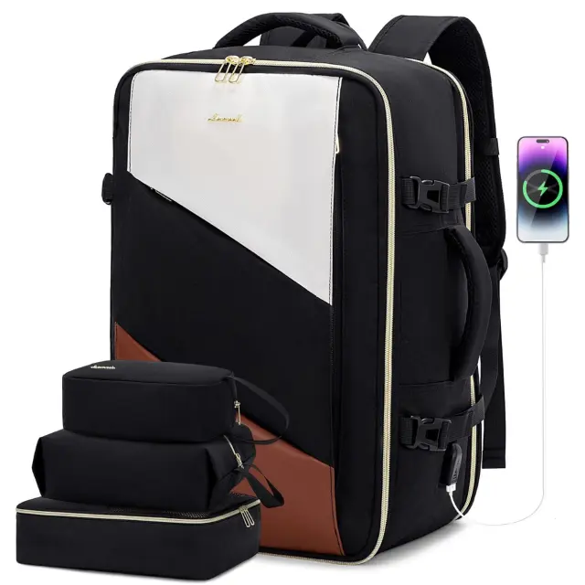 Σακίδιο καμπίνας 40L Carry on 17,3 UB2194 black/beige - One Size