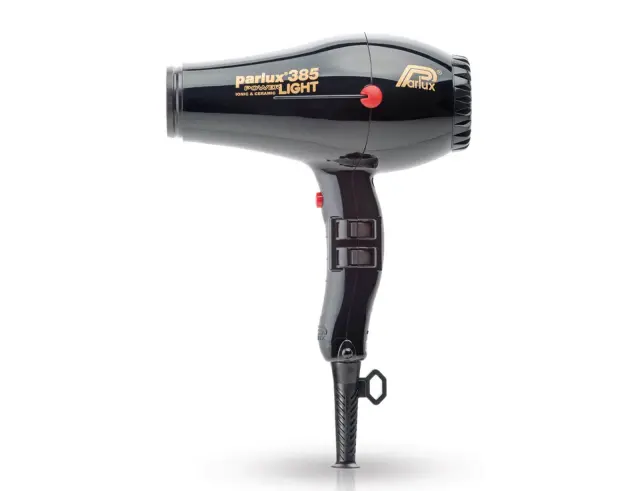 Επαγγελματικό Πιστολάκι Μαλλιών Parlux 385 PowerLight με ισχύ 2150W και 4 θερμοκρασίες - Black385 Black