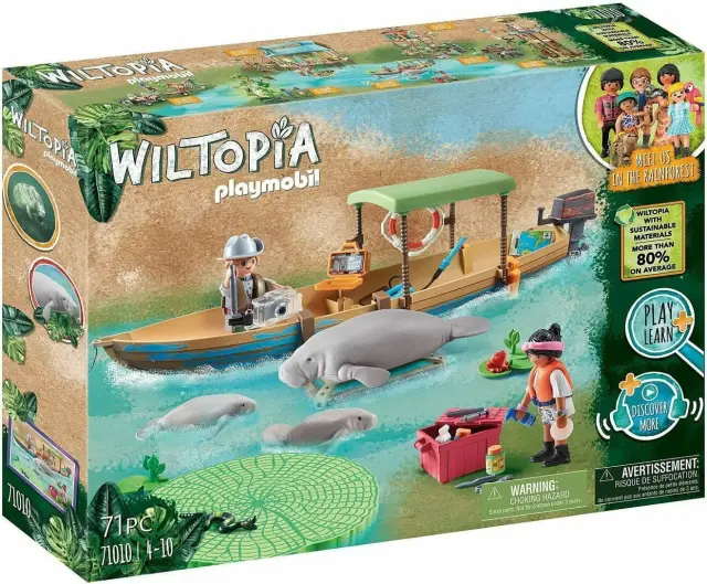 Playmobil Wiltopia: Εκδρομή με Ποταμόπλοιο στον Αμαζόνιο (71010)