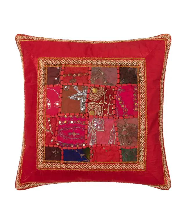 Μαξιλαροθήκη antic με φάσα (40cm x 40cm) κόκκινο -