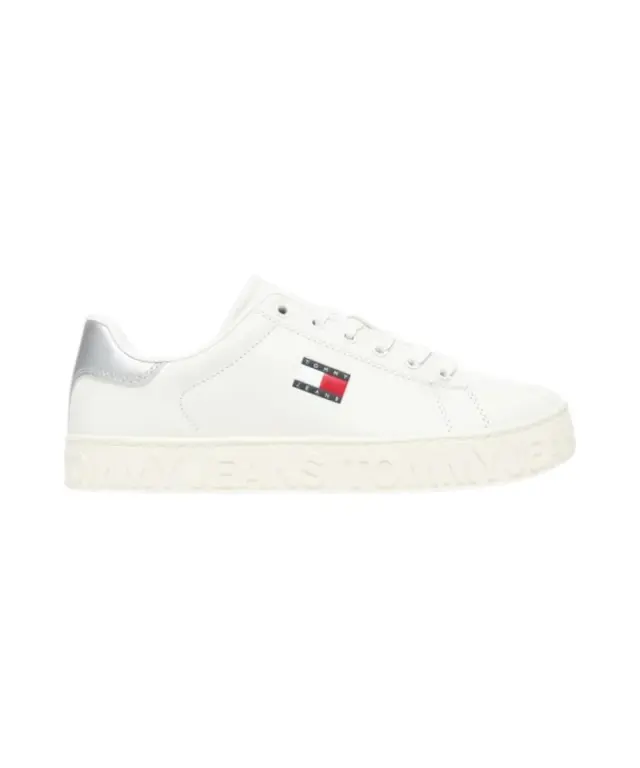 Tommy Hilfiger - Γυναικεία Sneakers Th Logo Outsole Sneaker Ess EN0EN02703-0K7 Εκρού