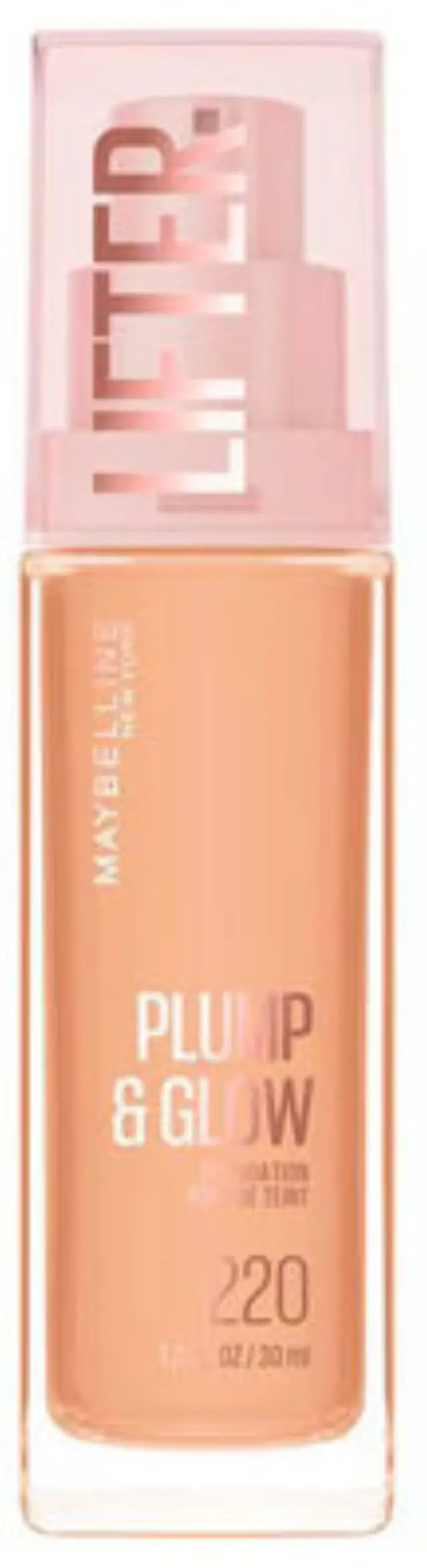 Maybelline Lifter Plump & Glow SPF15 Foundation Makeup 30ml - 220