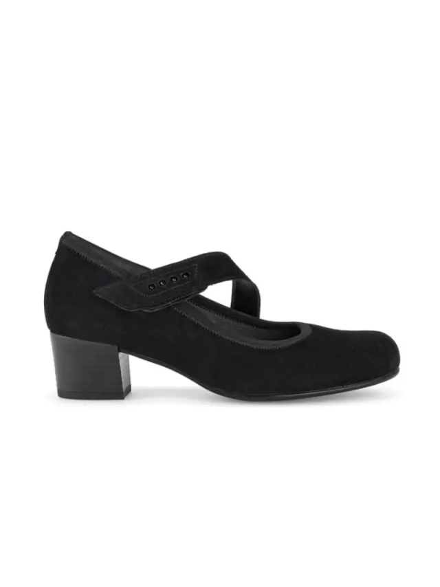 Gabor Μπαρέτες Γυναικείο δέρμα Nubuck Μαύρο GAB/36149N 47-SCHWARZ 3