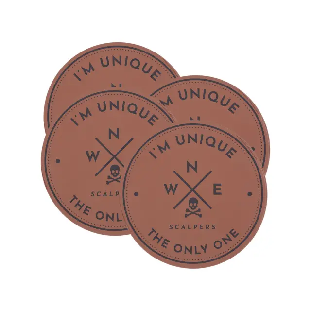 Scalpers Home Σετ Σουβέρ από Πολυουρεθάνιο 4τμχ