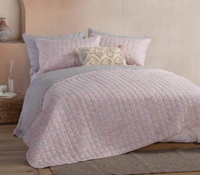 ΚΟΥΒΕΡΛΙ ΜΟΝΟ ROMAN 180X240 ROSE NEF NEF