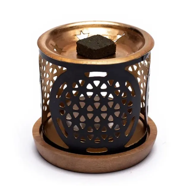 Αρωματικός Καυστήρας Θυμιαμάτων Aromafume Incense Diffuser Flower of Life, 6,5 x 7 cm 2