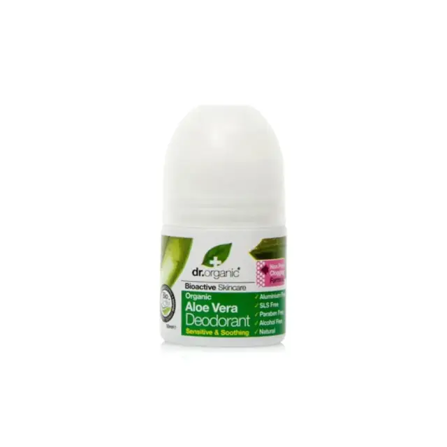 Dr.Organic Aloe Vera Deodorant Roll-On, Αποσμητικό με Βιολογική Αλόη Βέρα, 50 ml