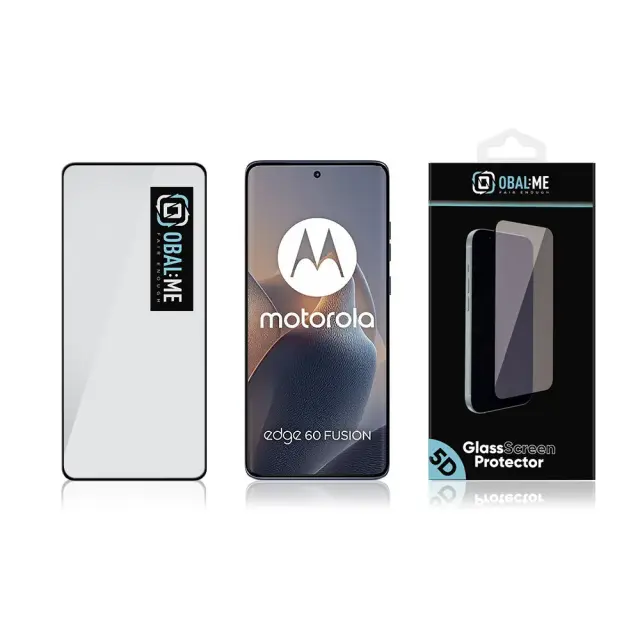 OBAL:ME 5D Glass Screen Protector for Motorola Edge 60/60 Pro/60 Fusion Black 3