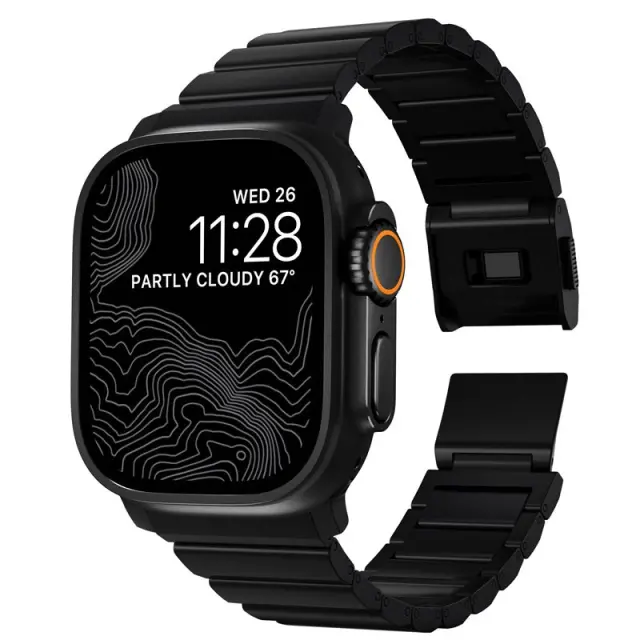 Nomad Titanium Band, black hardware V2 - AW 46mm / 49mm 2