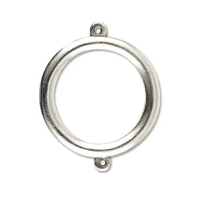 Nunn Design Σύνδεσμος Στρογγυλός 32x35mm - Antique Silver - 1τεμ