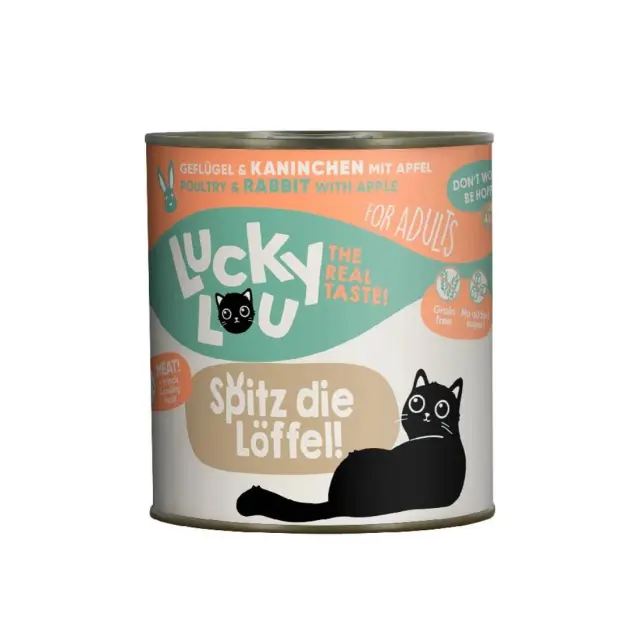 Lucky Lou LifeStage Adult Πουλερικά & Κουνέλι (με Μήλο) 800gr
