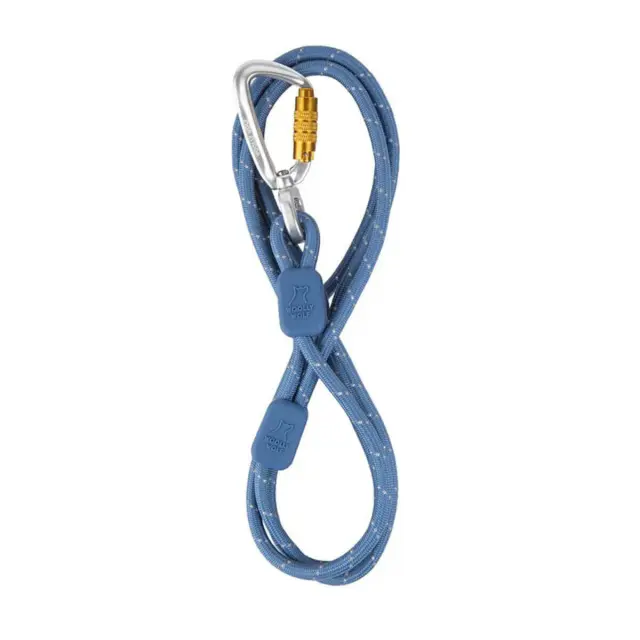 Woolly Wolf – Οδηγός Περιπάτου Λεπτός - Recycled Rope Leash Thin – Pigeon Blue 180cm