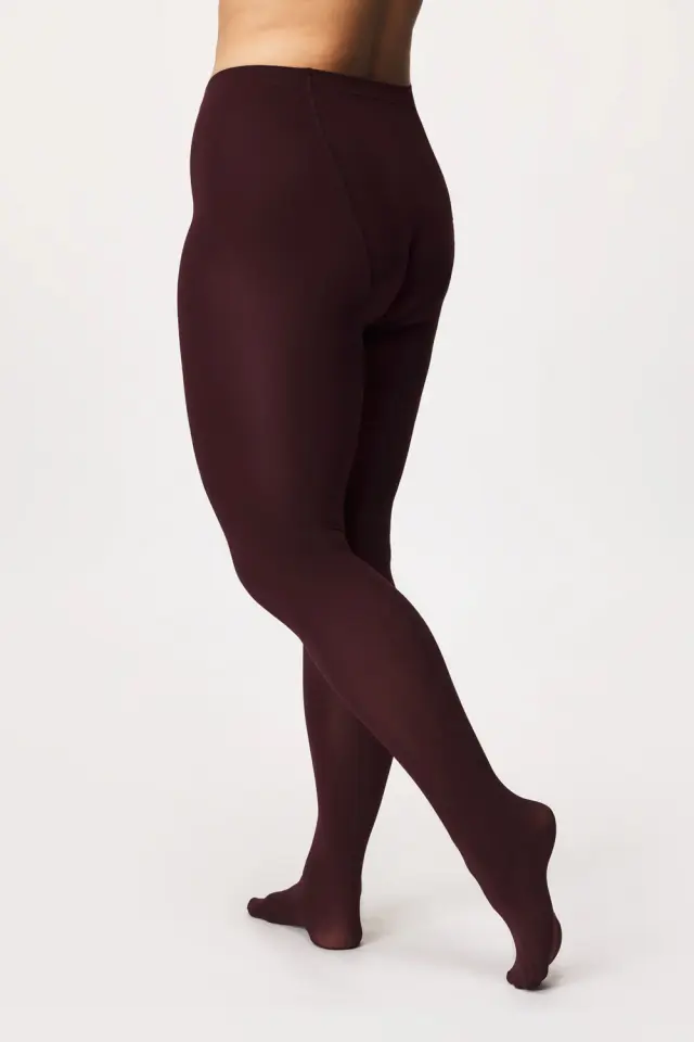 Καλσόν plus size μπορντό 2