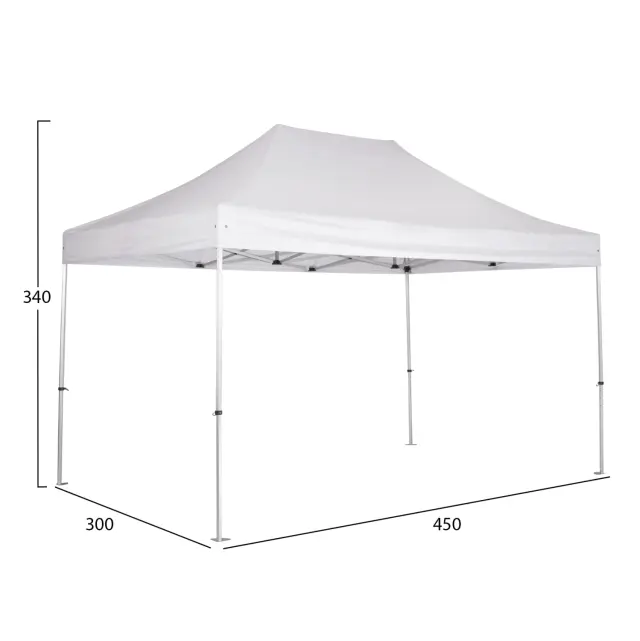GAZEBO ΕΠΑΓΓΕΛΜΑΤΙΚΟ ΒΑΡΕΩΣ ΤΥΠΟΥ CRESSEN FB96306 ΠΤΥΣΣΟΜΕΝΟ ΑΛΟΥΜΙΝΙΟΥ 3x4,5x3,4Y 2