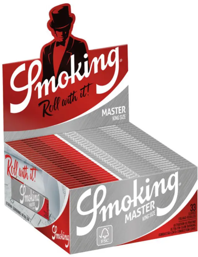 Smoking Χαρτάκια - Master - Ασημί - King Size 2