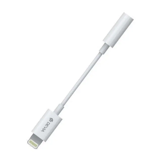 Αντάπτορας Devia EC090 Lightning Αρσενικό σε 3.5mm Θηλυκό για Μουσική Smart 0.15m Λευκό N59031