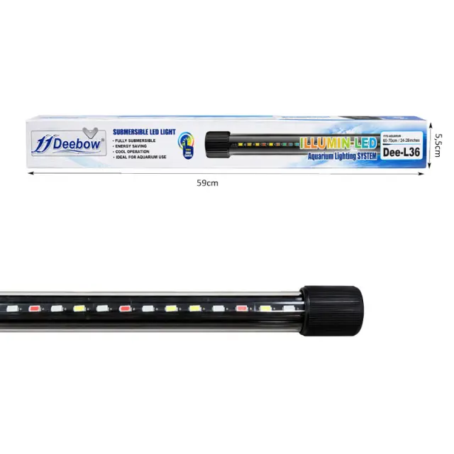 Deebow Υποβρύχιος Φωτισμός LED Ενυδρείου Dee-L36 - Submersible Aquarium LED Light 088073 3