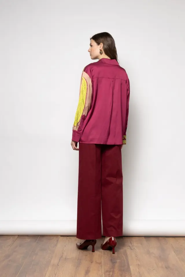 Nema Resort Wear “Amira” pant (15003N221-BORDEAUX) - S 2