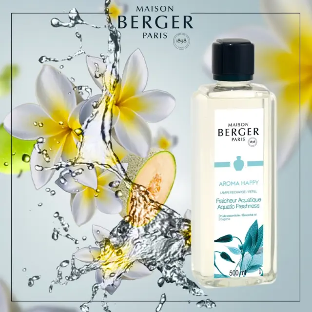Maison Berger Paris Lampe Berger Refill Aroma Happy Υγρό Αναπλήρωσης Καταλυτικής Λάμπας Aquatic Freschness 500ml 2