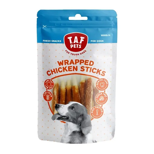 Taf Pets Λιχουδιά Σκύλου Τυλιχτοί Ράβδοι Κοτόπουλου 75gr