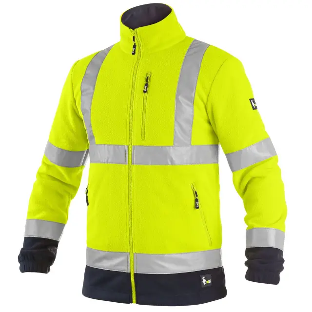 Ζακέτα Εργασίας fleece high vis CXS Preston yellow-blue - 2XL