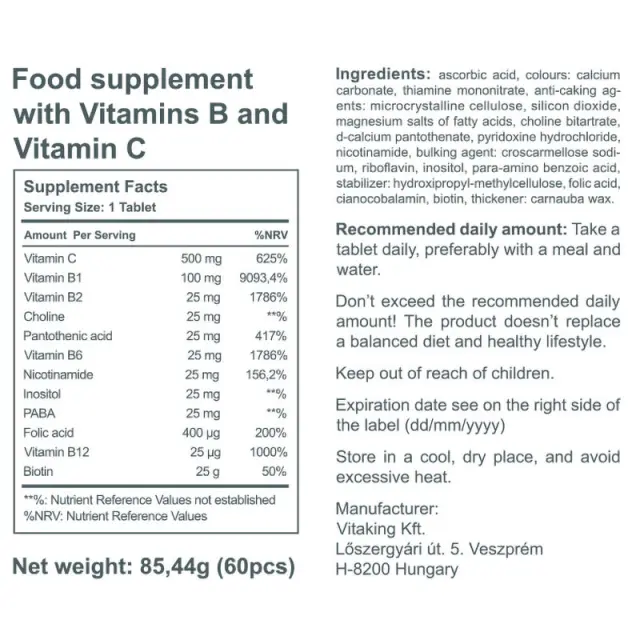 Vitaking Stress B-Complex Multivitamin 3