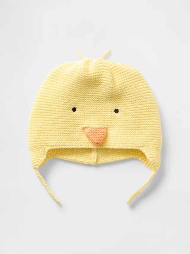 Βρεφικός Σκούφος Ζωάκι Pale banana yellow - 12-18M