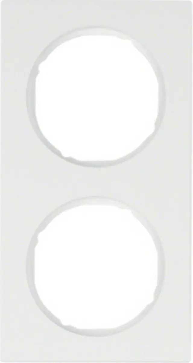 Frame 2gang, R.3, p. white glossy