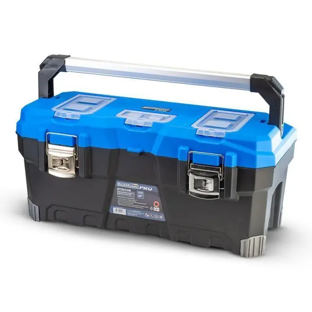 BORMANN Pro BTB3318 - BORMANN Pro BTB3318 Εργαλειοθήκη Χειρός Πλαστική "Lion", Λαβή Αλουμινίου,Μεταλλικό Κούμπωμα (054337) 2
