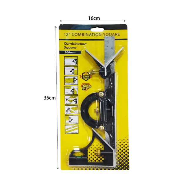 Γωνιόμετρο με αλφάδι 12" - 12" Combination square 20251