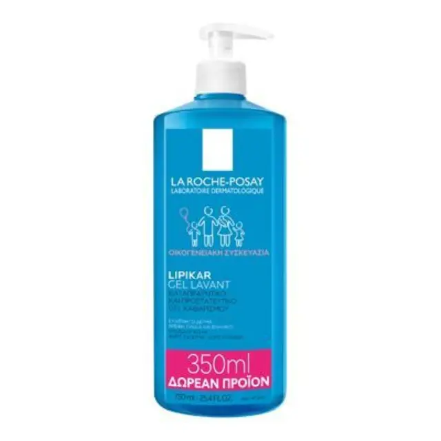 La Roche Posay Lipikar Gel Lavant Promo Pack Τζελ Καθαρισμού με προστατευτική & καταπραϋντική δράση, 400ml & 350ml 2