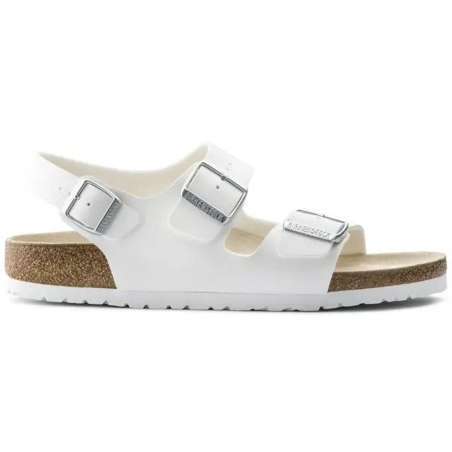 Birkenstock Πέδιλα Unisex Birko-Flor(ανθεκτικό υλικό της Birkenstock-επιτρέπει την επαφή με το νερό) Άσπρο BIR/MILANO 034733 WHITE
