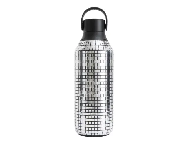 Μπουκάλι Θερμός Series 2 Disco Chilly's με χωρητικότητα 500ml και διατήρηση θερμοκρασίας 12h ζεστό / 24h κρύο - Silver22825