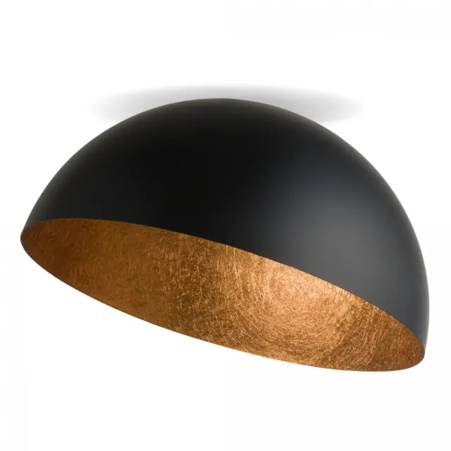 SFERA καμπάνα φωτιστικό οροφής μαύρο/χάλκινο Ø 50 cm Μαύρο Χάλκινο