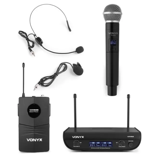 VONYX WM82C ΑΣΥΡΜΑΤΟ ΣΕΤ ΜΙΚΡΟΦΩΝΟΥ