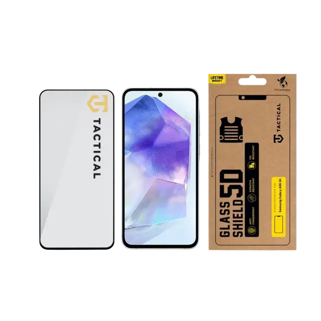 Tactical Glass Shield 5D for Samsung Galaxy A55 5G Black 3